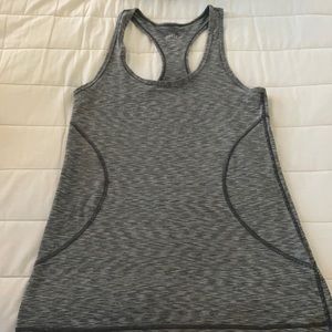Nordstrom Zella gray/white tank
